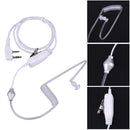 2Pin Acoustic Tube Headset PTT Mic Earpiece for Baofeng Kenwood 2way Radio Newly