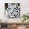 5D DIY Round Drill Diamond Painting White Tiger Kit Rhinestone Drawing Ornaments