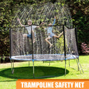 Trampoline Protective Net Durable Safety Protection Fence (6 Poles 2.44m)