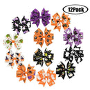 Halloween Day Bow Knot - Babies Girl Ribbon Hair Pins Boutique Clips Accessory
