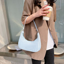 Casual Women Solid Color Top-handle Handbag Shoulder Underarm Hobos Bags Purse