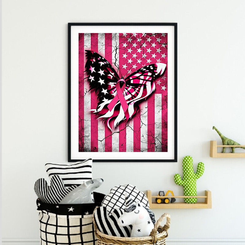 Butterfly Frameless Picture Oil Paint By Numbers Hand Painted Picture Home Decor