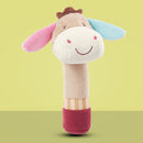 Baby Rattles Cartoon Animal Hand Bells BB Stick Music Shaker Baby Toys (D) Newly