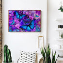 Butterfly Flower 5D DIY Full Round Drill Diamond Painting Mosaic Decor Kits Gift