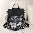 #A Retro Ethnic Backpack Women Girl Oxford Cloth School Casual Travel Rucksacks