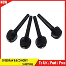 4pcs Ebony Violin Tuning Pegs Tuners with End Pin Set Fiddle Strings Instrument
