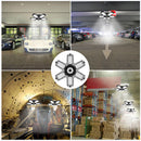Six-leaf LED Garage Light Deformation Folding Lamp with Adjustable Panel