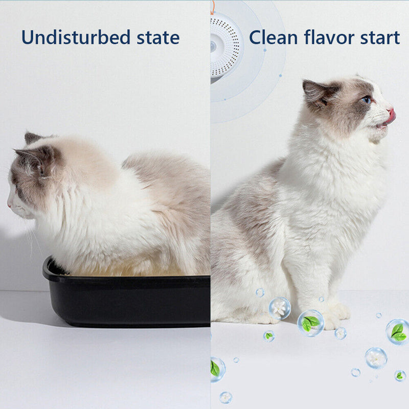 Cat Litter Box Smart Deodorizer for Pet Dog Urine Air Cleaning Odor Elimina