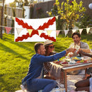3x5ft Cross Burgundy Bunting Flag for Yard Garden Festival Party Decorations