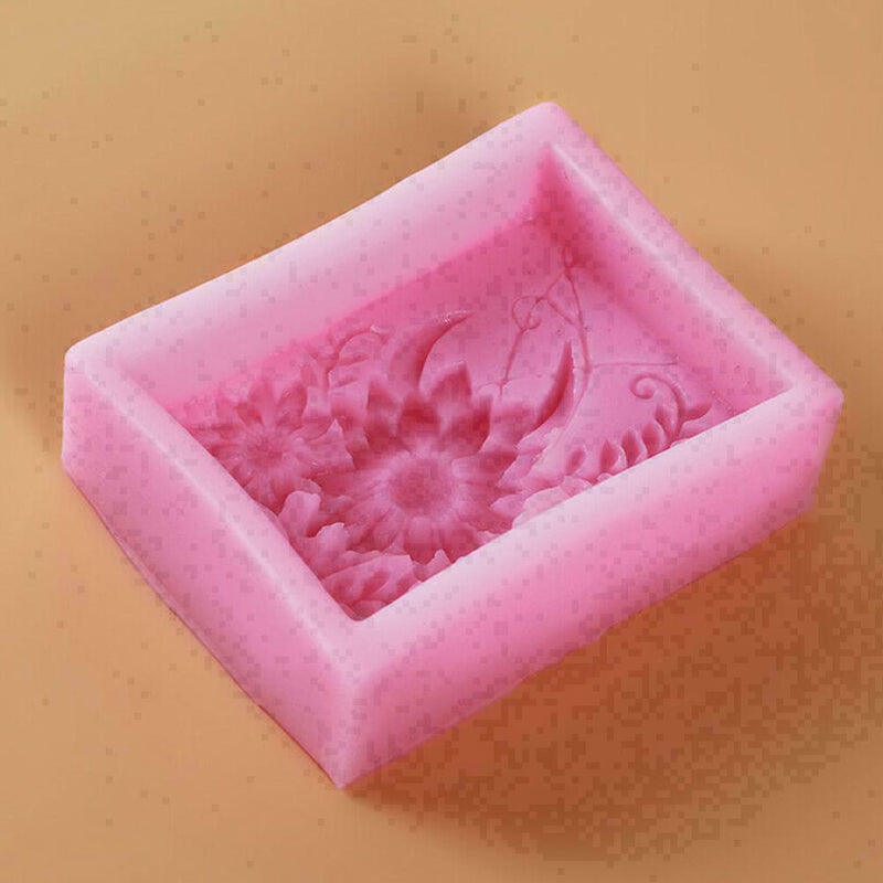 Silicone Sun flower Handmade Soap Mold Candle Mould Single Q0K9