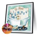 Frameless Oil Paint By Numbers DIY Classical Bathtub Picture Craft Kit for Home