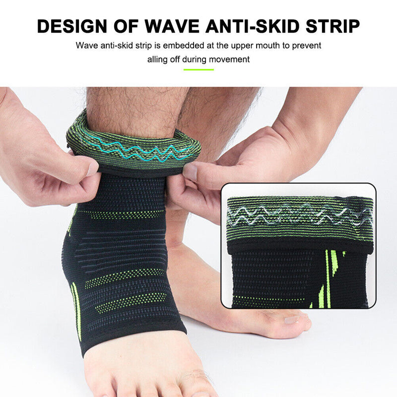 Protective Outdoor Sport Ankle Brace Basketball Football Support Band (XL) Newly