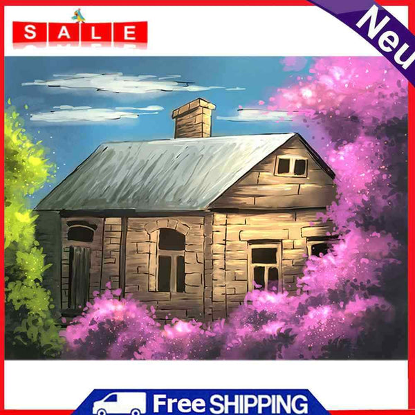 DIY Full Round Drill Diamond Painting Dream Cabin Picture Rhinestone Mosaic Kits