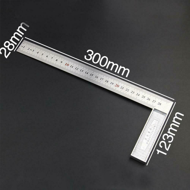 Steel L-Square Angle Ruler 90° Ruler For Woodworking Top Carpenter Tool R2O6