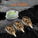 Portable Carp Fishing Parts 3+1 Feeder Mould Set Sinker Method Flat Troughs