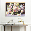 Flower Grass Vase Hand Painted Picture Kit Oil Painting By Numbers Set No Frame