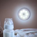 Motion Sensor LED Night Light USB Bedside Home Cabinet Lighting (White) Newly