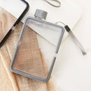 400ml Water Bottle for Travel Paper Book Cup Drinking Bottles Kettle (Grey)