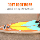10 Feet Coiled SUP Leash Stand Up Paddle Board Surfboard Leash (Orange) Newly
