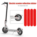 4pcs Electric Scooter Skateboard Stickers Safety Protective Reflective Deca