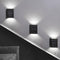 LED Solar Wall Light Waterproof Outdoor Garden Porch Sconce Lamp (White)