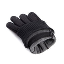 Warm Fleece Touch Screen Outdoor Cycling Windproof Gloves for Men (Black) Newly