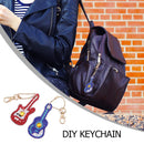 5pcs DIY Violin Full Drill Special Shaped Diamond Painting Keychains Gifts Newly