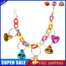 Pet Bird Bell Acrylic Toys Chew Parrot Ringer Hanging Swing Cage Cockatiel