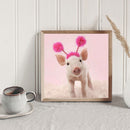 5D DIY Diamond Painting Full Round Drill Cute Pig Rhinestone Crafts Home Deco