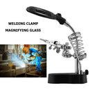 Welding Magnifying Glass with LED Clip Light Multifunctional Repair Tools Newly
