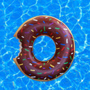 Thickening Lifebuoy PVC Material Foldable Swimming Ring Portable Pool Acces