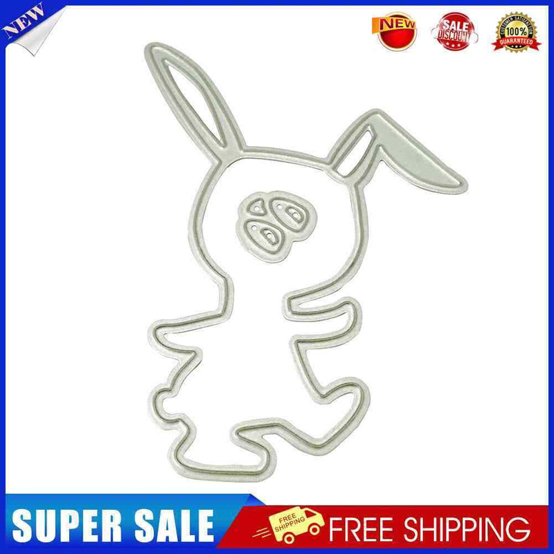 Cutting Dies Scrapbooking DIY Craft Metal Paper Card Rabbit Cartoon Stencil-2006