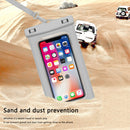 Waterproof Protective Phone Case Diving Touch Screen Mobile Bag (White)