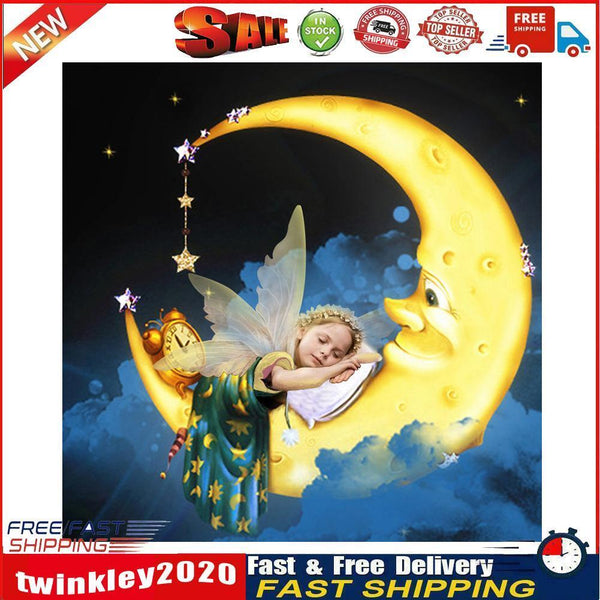 5D Diamond Painting Kit DIY Moon Fairy Full Round Drill Mosaic Art (L2993) Newly