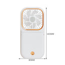 Mini Fan Portable Folding USB Rechargeable with Power Bank Desk Handheld Fan