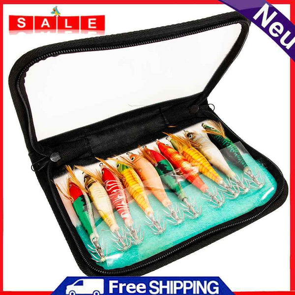 10pcs Shrimp Baits Lure Artificial Shrimp Swimbait Outdoor Squid Fishing Tackle