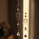 #A Wind Chime Crystal Light Catcher Butterfly Devil Eye Ornaments Craft Home Dec