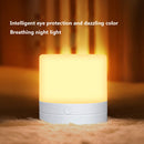LED Night Light 7 Colors USB Bedside Living Room Table Lamp (Touch White) Newly