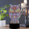 DIY Special Shaped Diamond Painting Owl LED Light Cross Stitch Embroidery Lamp