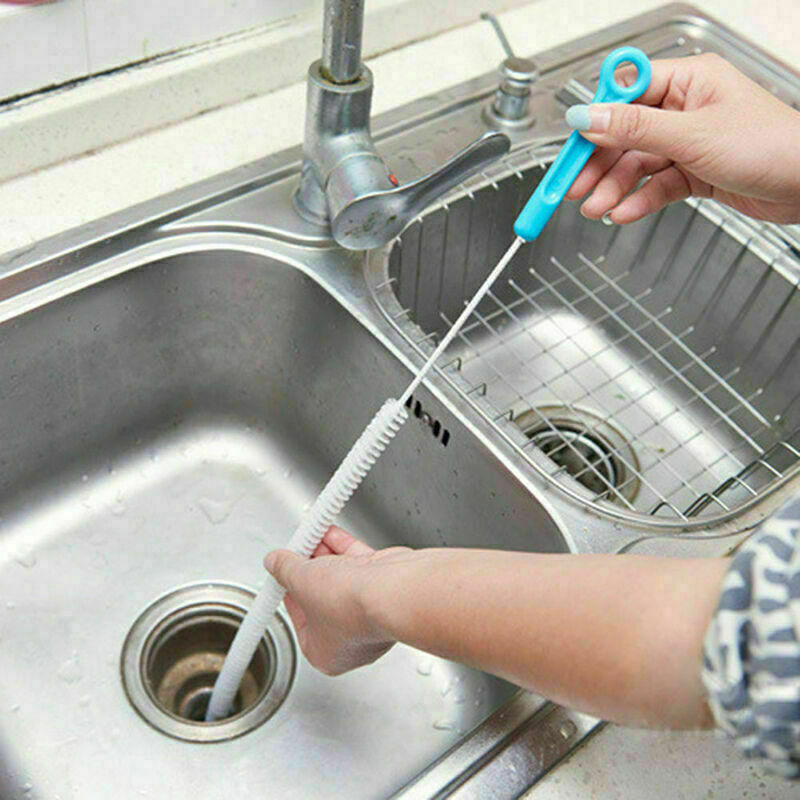 Flexible Sink Overflow Drain Unblocker Cleaning Brush Tool Kitchen 71cm Q7O0