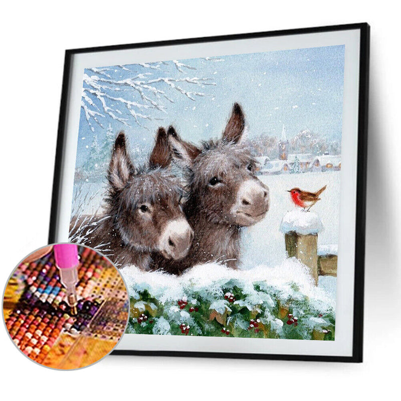 Diamond Painting 5D Full Round Drill Mosaic DIY Donkey Bird Kit Bedroom Decor