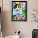 5D DIY Diamond Painting Cats Animal Full Round Drill Rhinestone Mosaic Pict