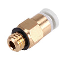 M6 Threaded Bowden Jointer Quick Jointer Pneumatic Connector Coupler Connector