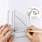 Portable Folding Geometric Drawing Ruler Math Measuring Tool for School Office