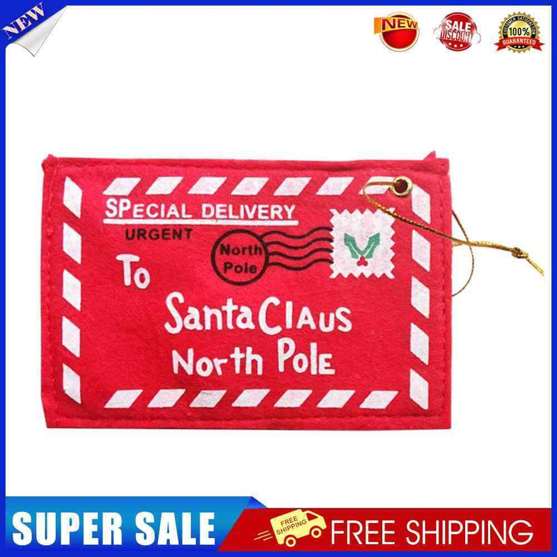 20pcs Non-Woven Christmas Envelope Pendant Gift Candy Bags Tree Hang Decor