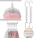 Storage Organizer Metal Holder Closet Clothes Trousers Scarf Magic Hanger
