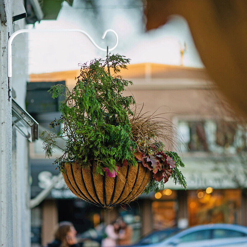 Metal S Shaped Wall Hanging Basket Iron Flower Pot Plant Support Hanger Hooks