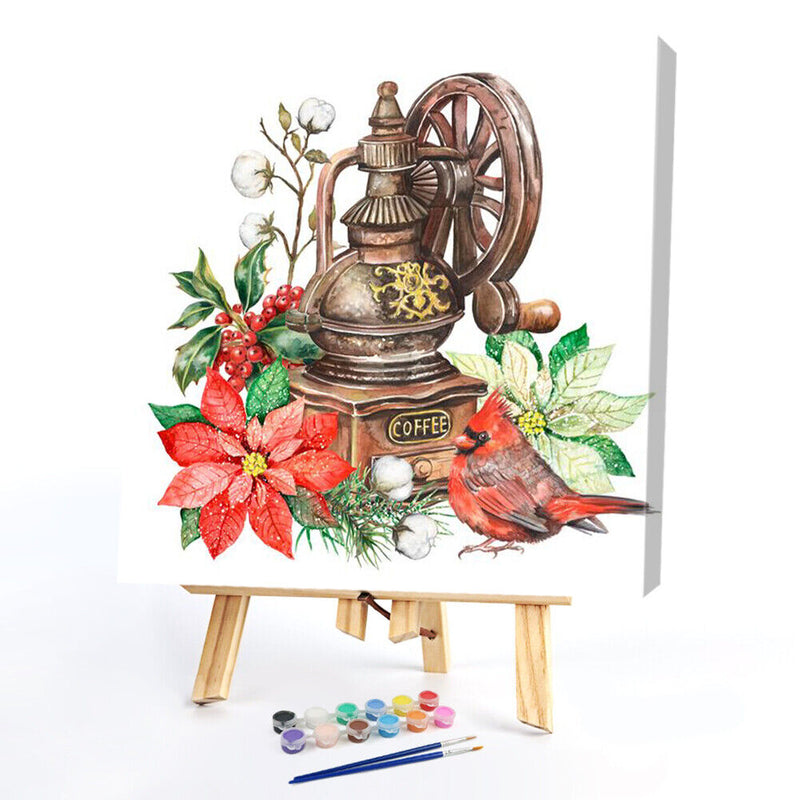 Coffee Machine Oil Paint By Numbers Canvas Picture DIY Home Decoration No Frame