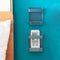 Wall Mounted Remote Control Storage Box Home Phone Holder Case Stand (Blue)