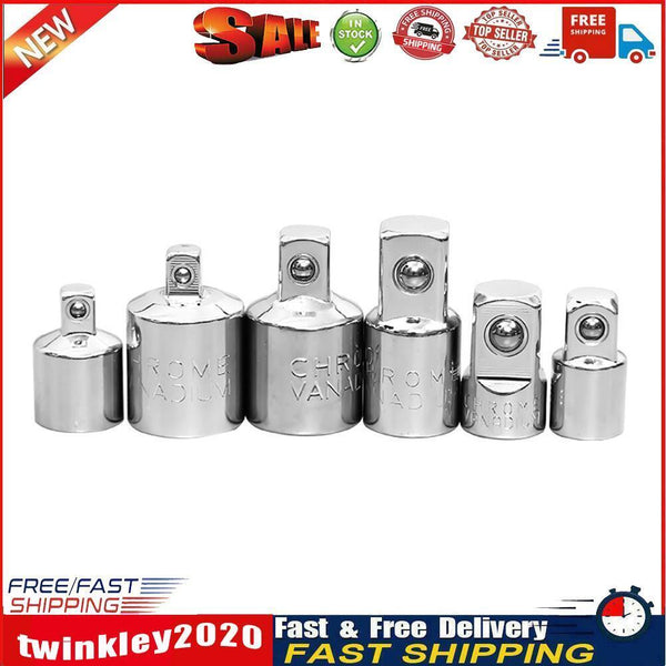 6pcs Ratchet Wrench Socket Converter Head Sleeve Adapter 1/2 3/8 1/4 Tool Newly